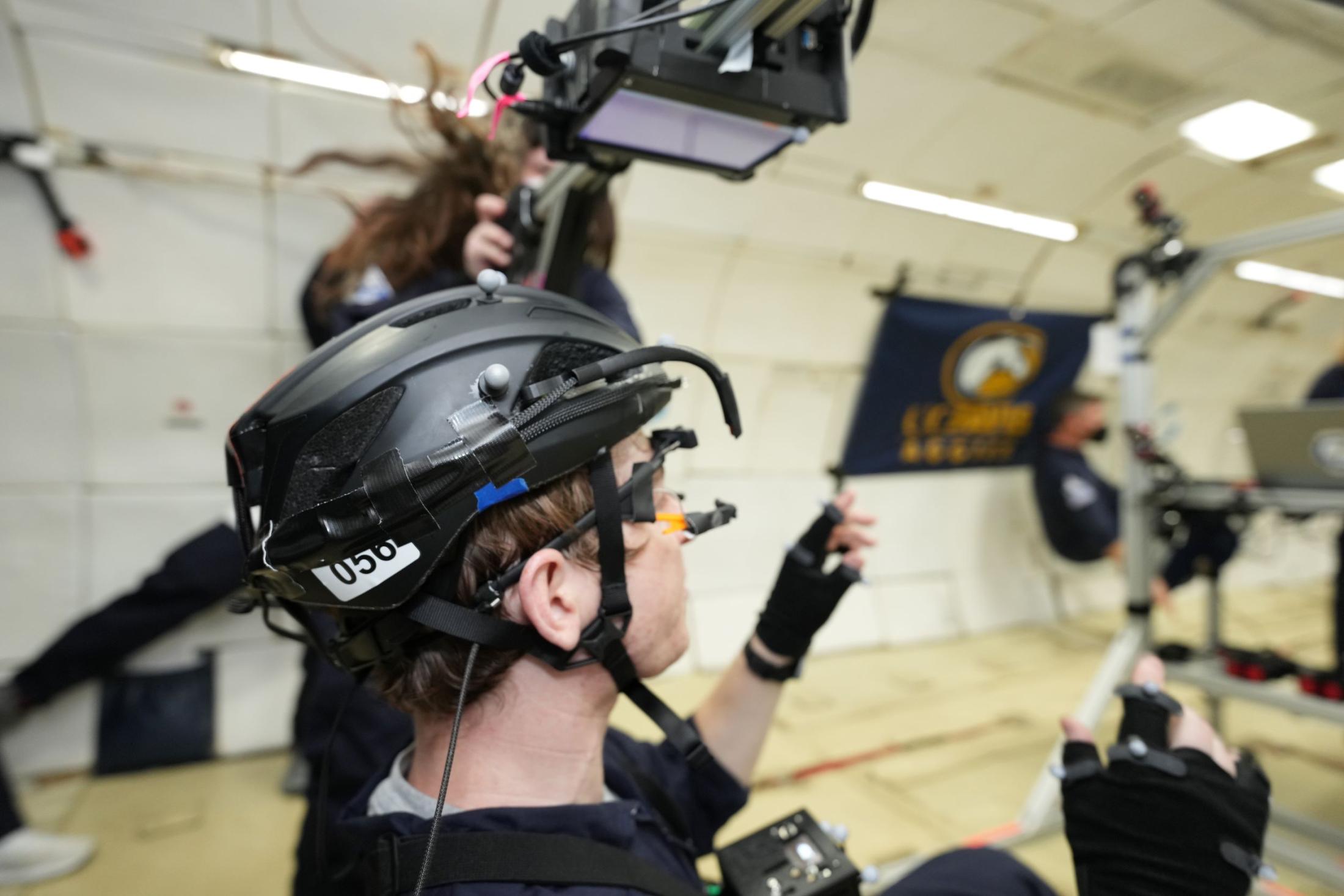 Preston Vanderpan as participant in CHANGES experiment in Zero-G