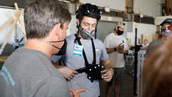 Andrew presenting CHANGES prototype during TRR