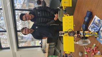 Tony and Kelden with drone