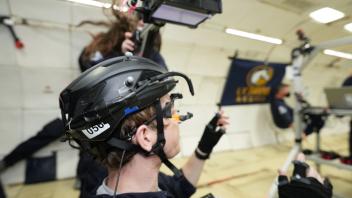Preston Vanderpan as participant in CHANGES experiment in Zero-G