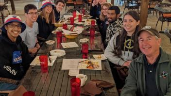 Group dinner in Santa Maria