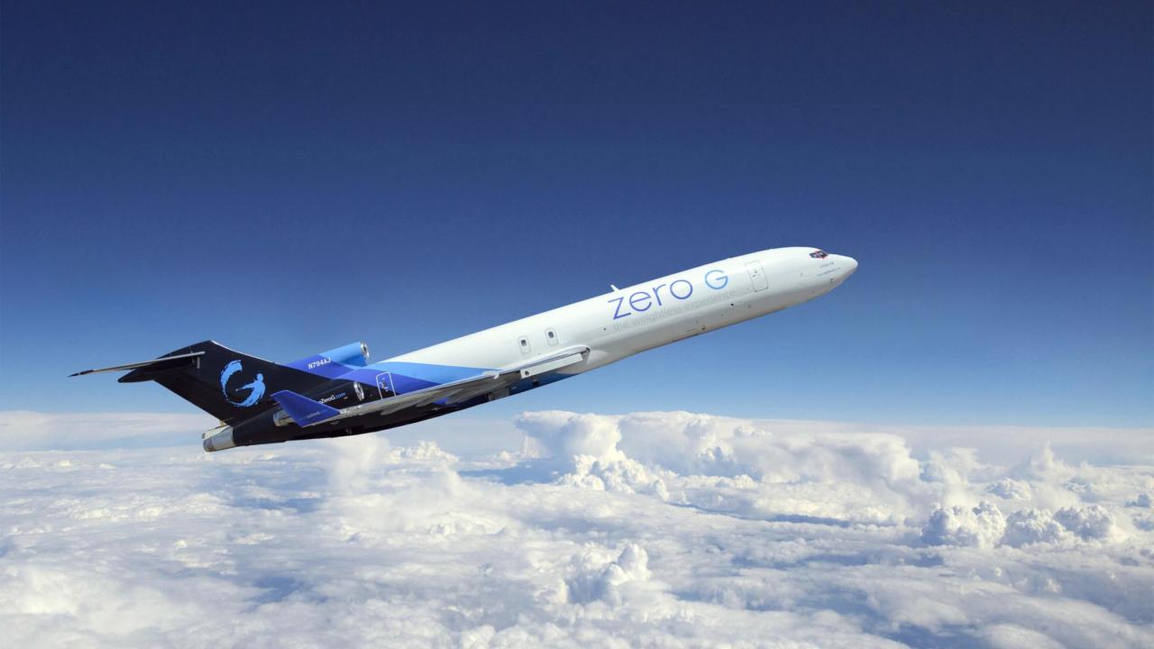 Zero-G Air Force One in Flight