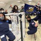 HRVIP Researchers Floating in Zero-G 